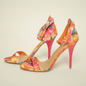 Floral High Heels